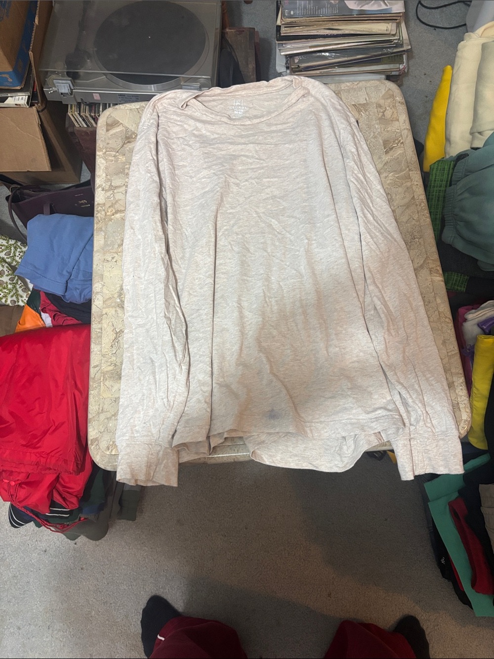 George Long Sleeve Tee - Light Beige